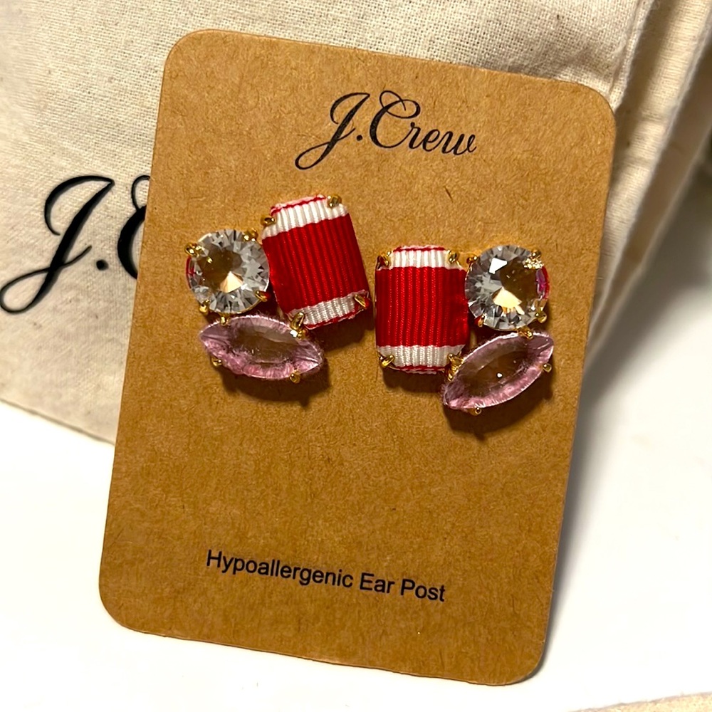 NWT JCREW Rhinestone studs